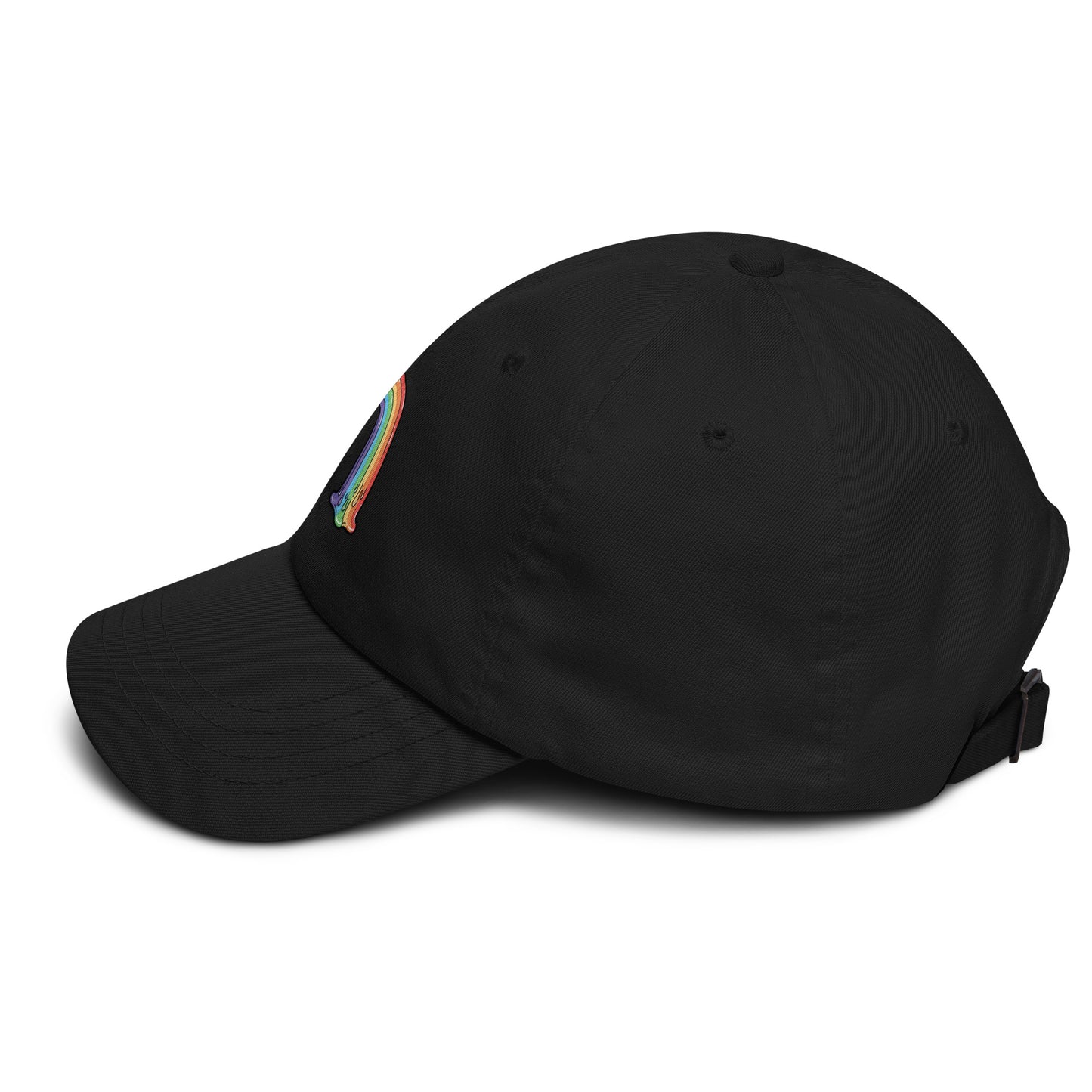 unisex classic dad hat in black