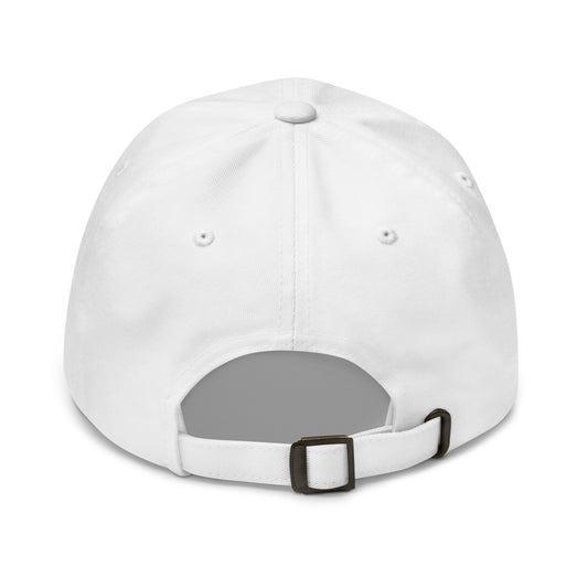 unisex Classic Dad Hat in white
