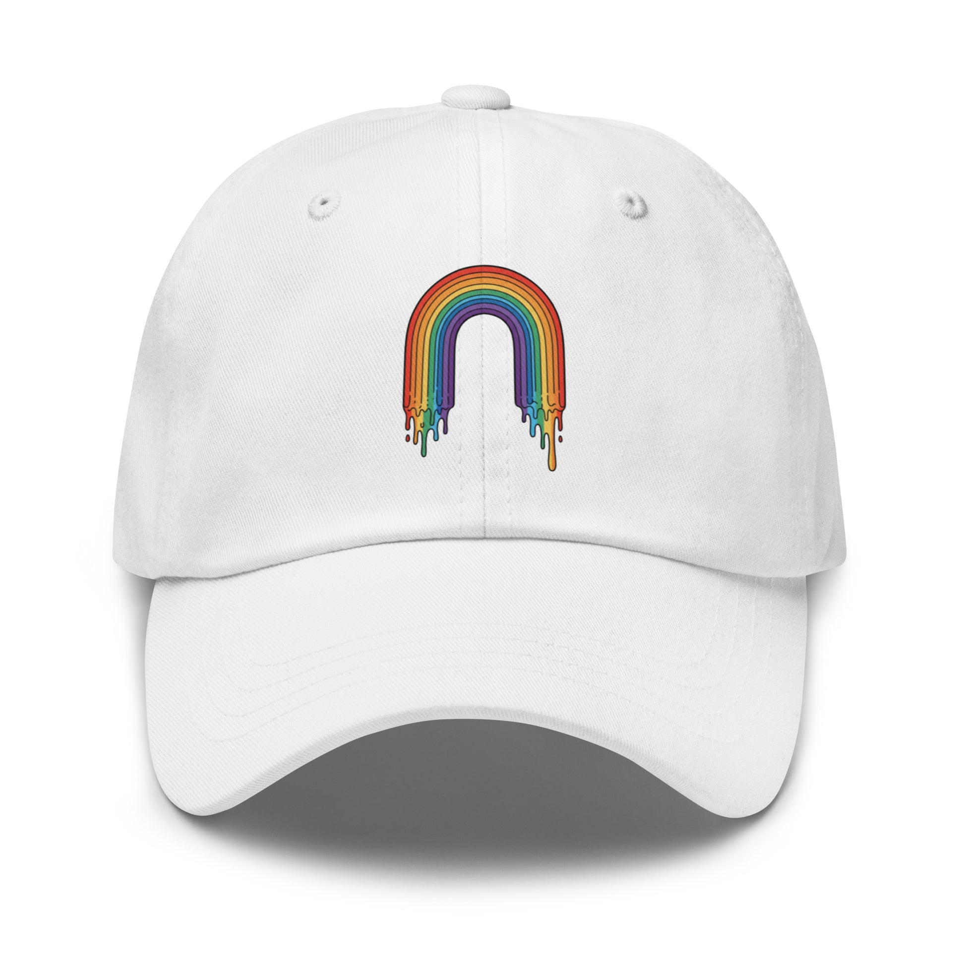 unisex Classic Dad Hat in white