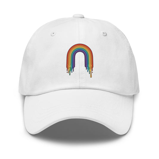 unisex Classic Dad Hat in white