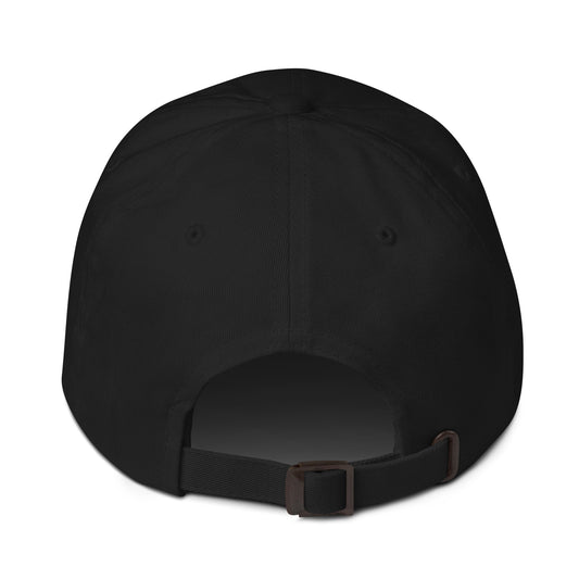 unisex classic dad hat in black 