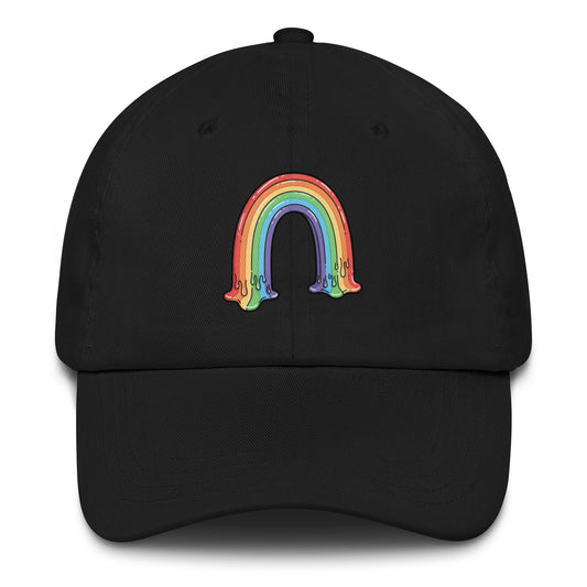 unisex classic dad hat in black 