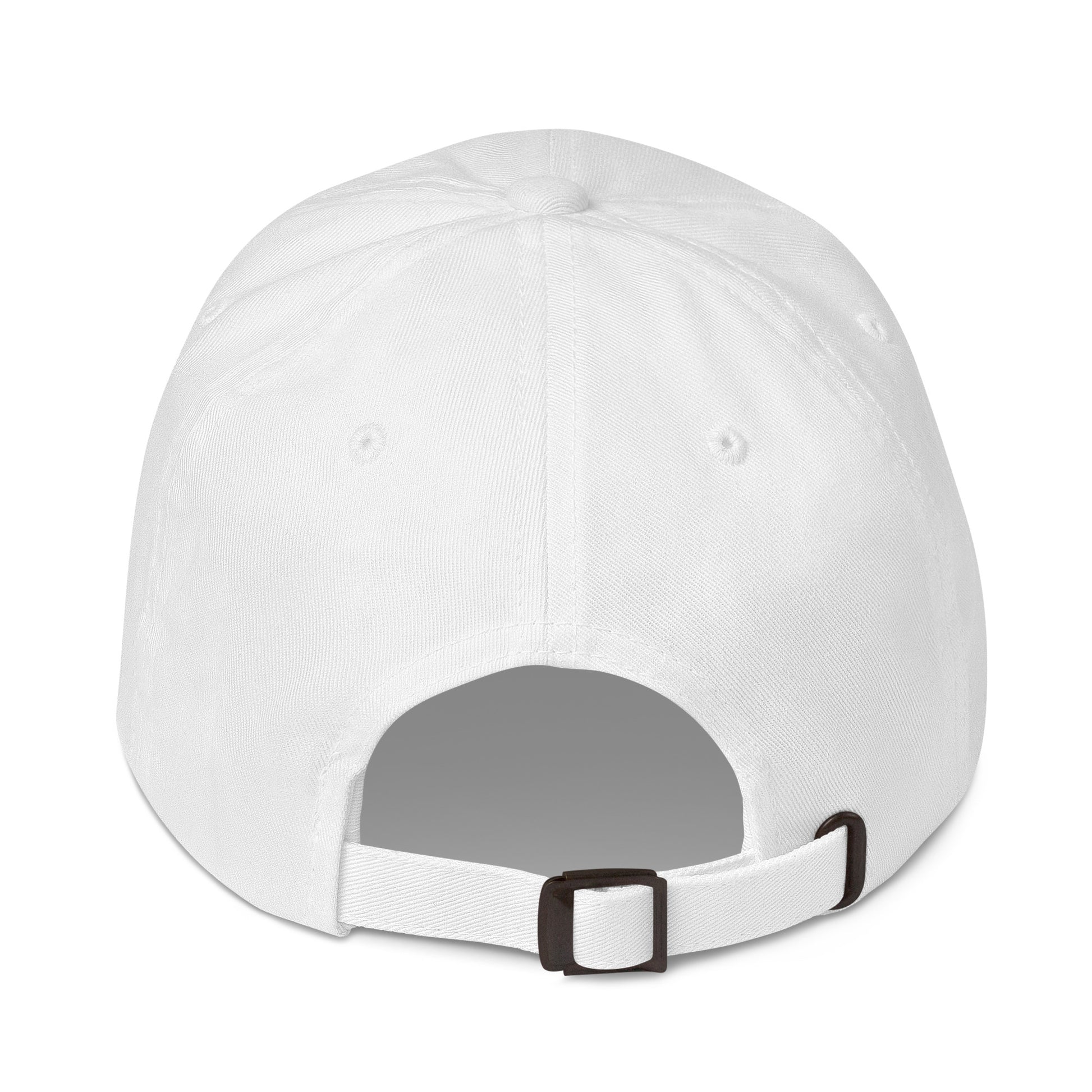 Unisex Classic dad hat in white 