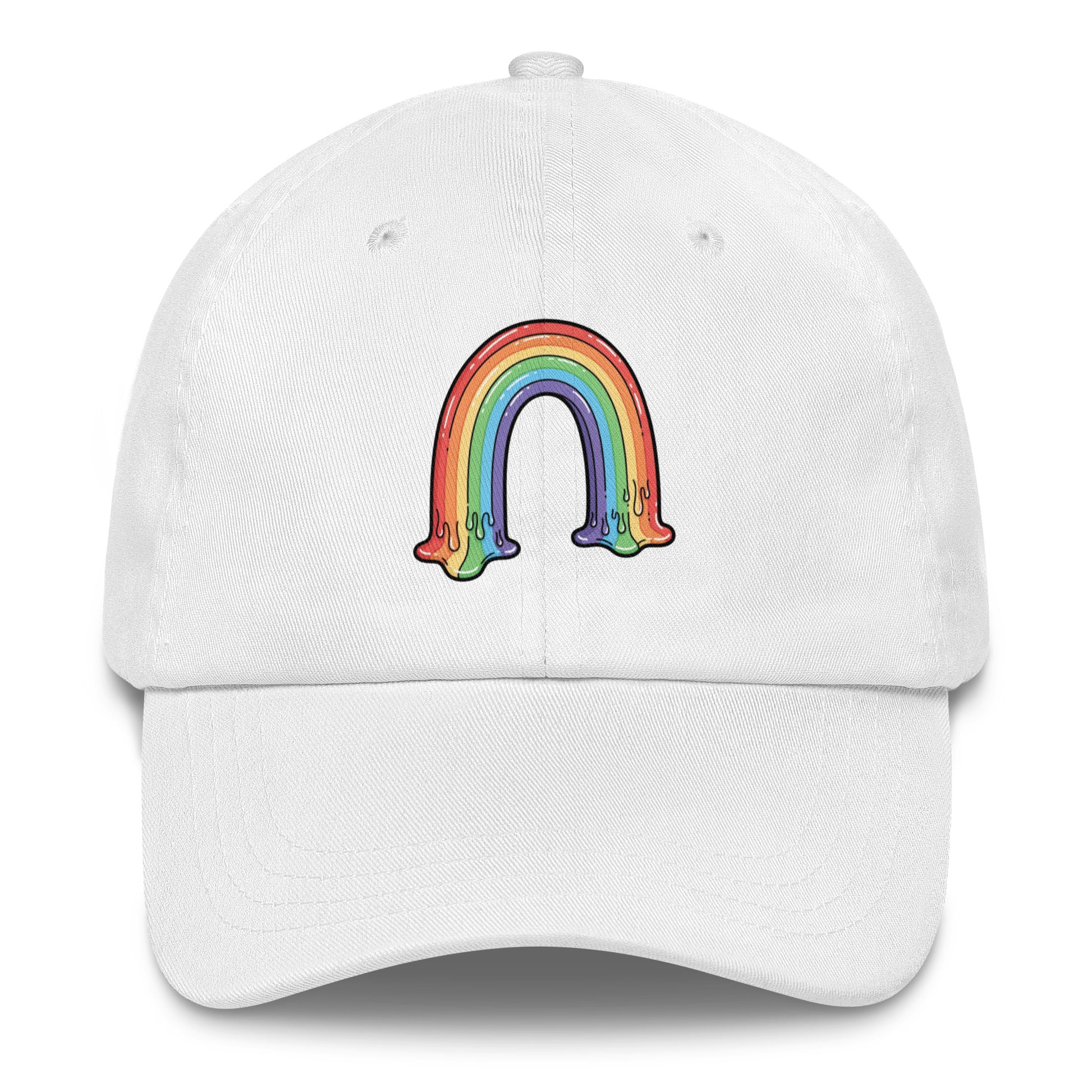 Unisex Classic dad hat in white 