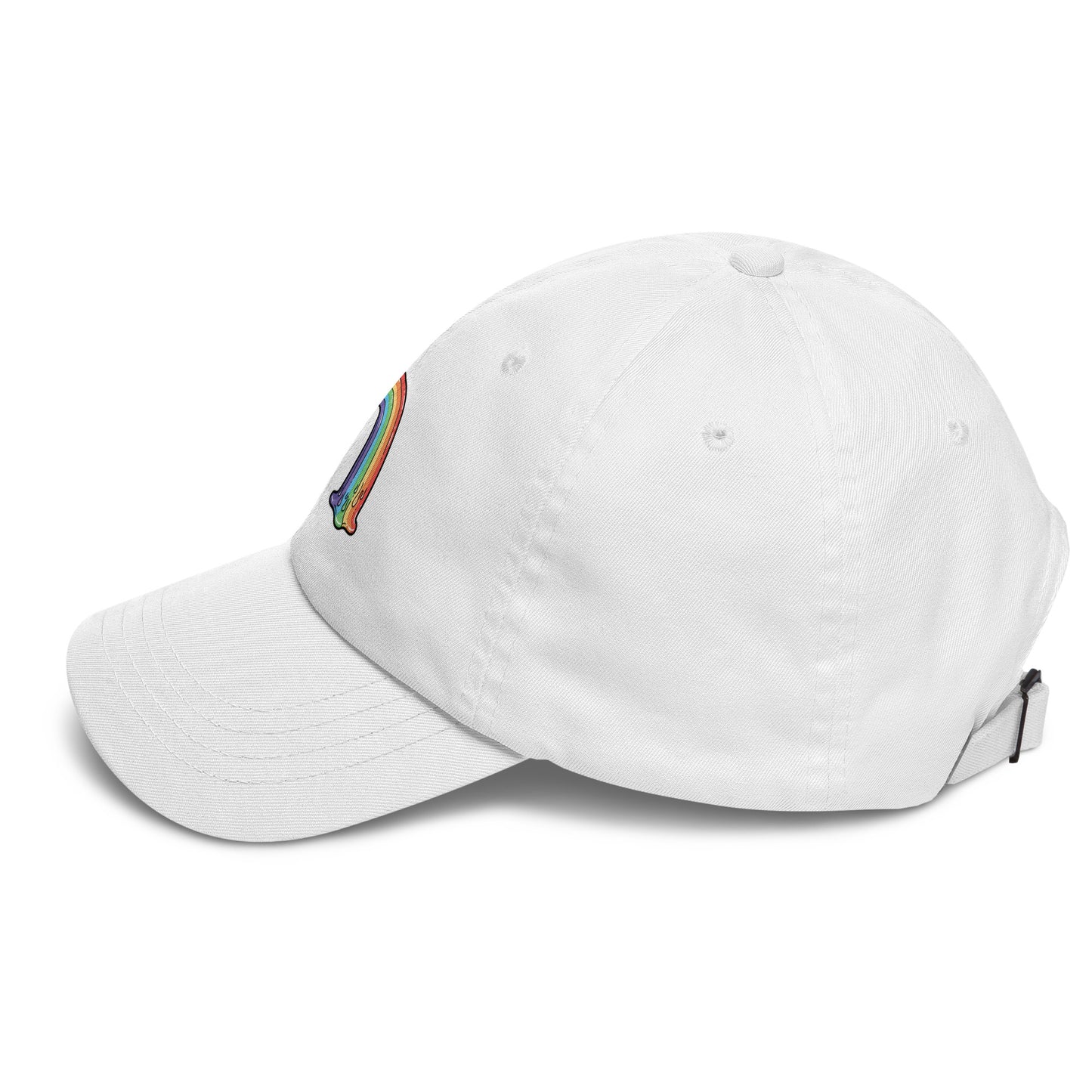 Unisex Classic dad hat in white 