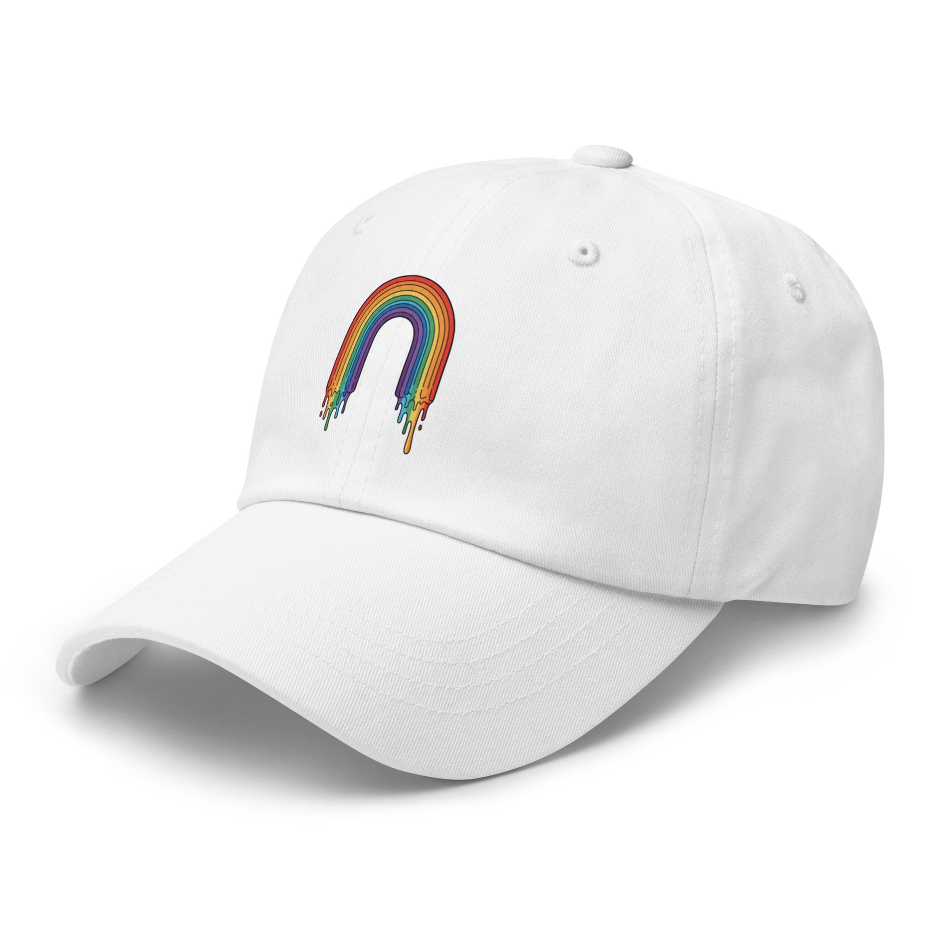 unisex Classic Dad Hat in white 