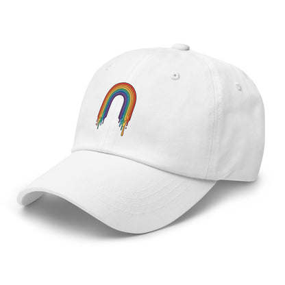 unisex Classic Dad Hat in white 