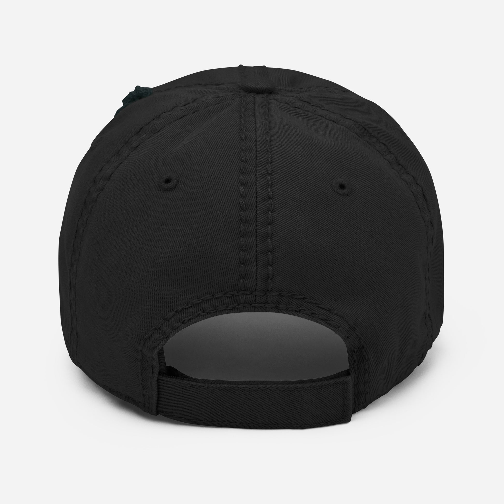 distressed dad hat black