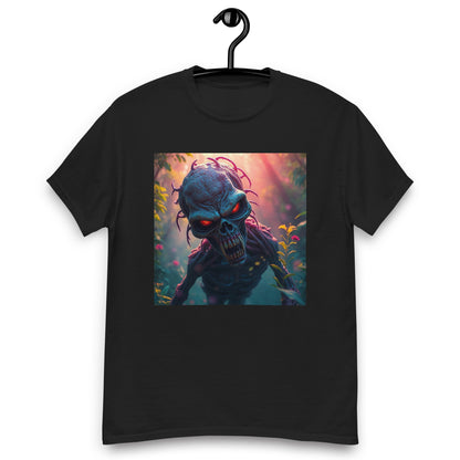 Unisex Classic Tee in black with alien 
